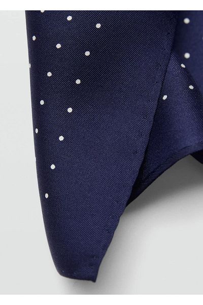 MANGO Man Polka Dot Pocket Square
