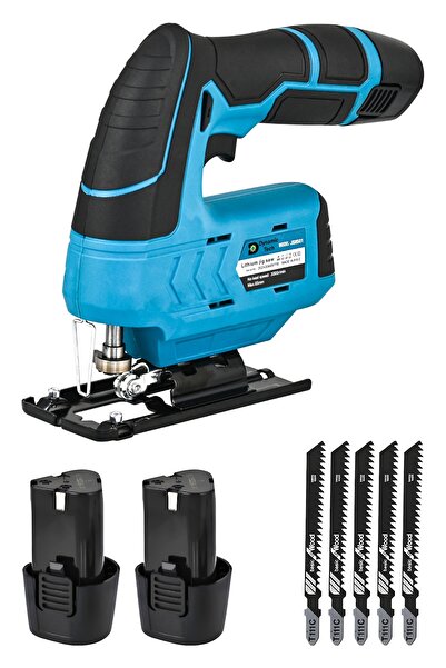 DynamicTech 12 V 2 Ah Çift Akülü Şarjlı Dekupaj Testere Makinesi