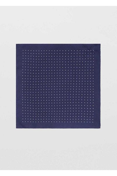 MANGO Man Polka Dot Pocket Square
