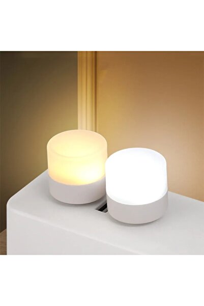 Jetcom Mini Led Beyaz Işık Lamba Masa Tuvalet Merdiven Işığı Lambası Gece Aydınlatma Gece Lambası