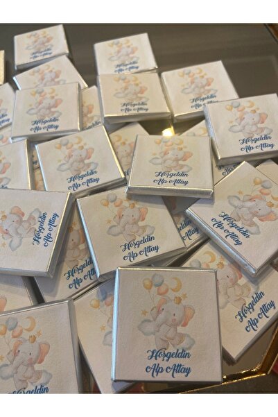 İdalin Concept Yenidoğan Doğumgünü Hoşgeldin Bebek Çikolatası Hediyelik