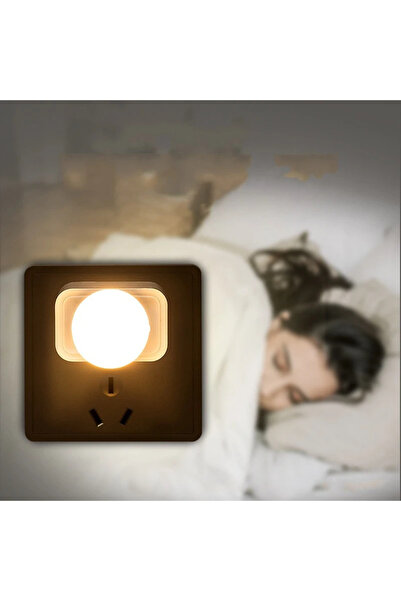 Jetcom Mini Led Beyaz Işık Lamba Masa Tuvalet Merdiven Işığı Lambası Gece Aydınlatma Gece Lambası