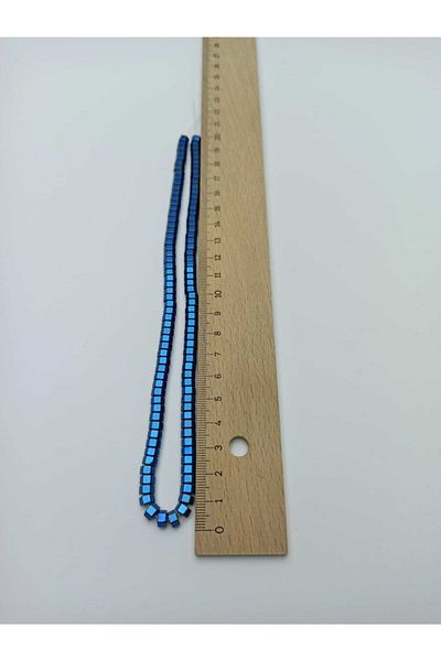 Yüksel Boncuk 6x3 mm Παξιμάδι Αιματίτης Σειρά Φυσική Πέτρα