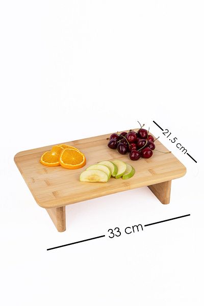 Lizzy Bamboo Chopping and Cutting Board - Standing Presentation Board
