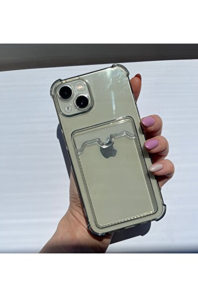 hey lori Korumalı Şeffaf / Kartlıklı iPhone 11 Uyumlu Kılıfı