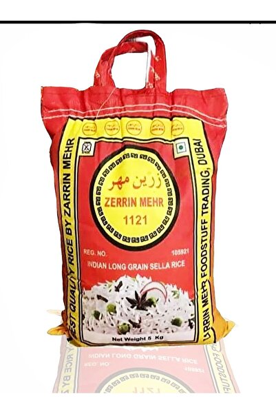 Zerrin Mehr 5 kg Zerrin mehr basmati pirinç. 1121 grain long sella. İran Hint...