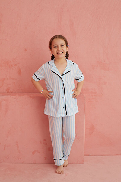 ELİTOL Pohodlný pyžamový set na knoflíky