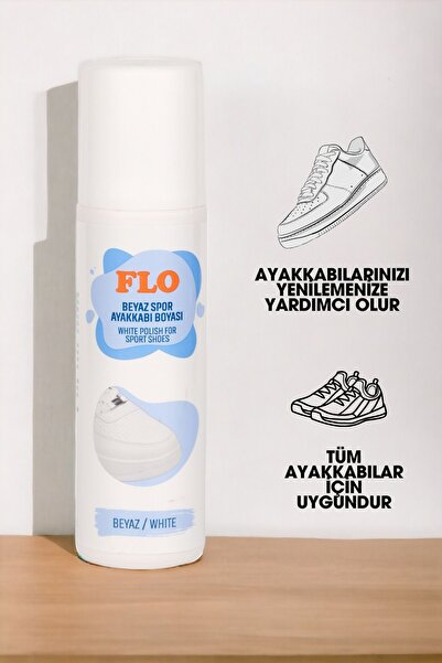 Flo Spor Deri Ve Kumaş Beyaz Ayakkabı Boyası Bakımı 75 Ml
