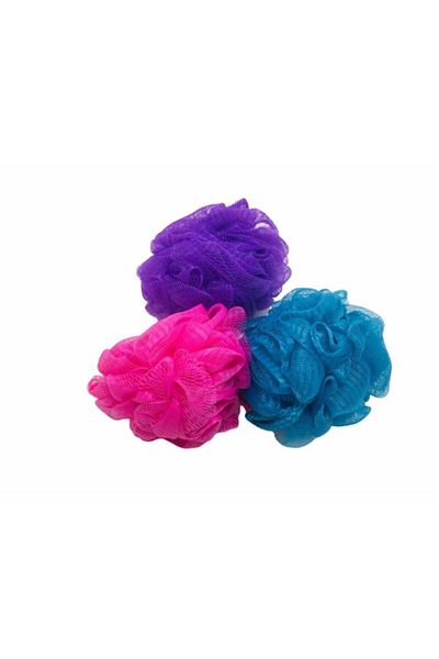 Bora Bath Loofah Shower Loofah Ball Loofah 3 Pieces Mesh Foam Loofah