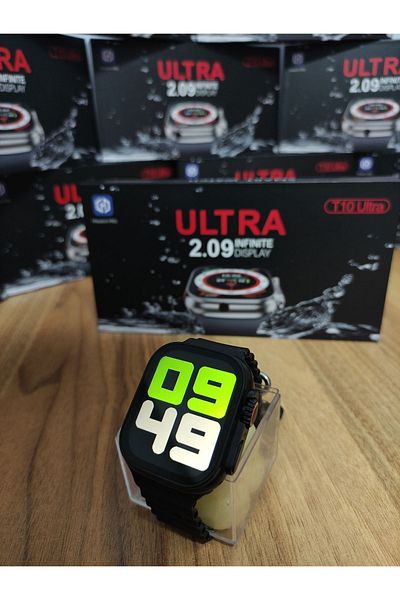 LaraThec T10 Ultra Smart - 49 mm White and Black Double Watchband