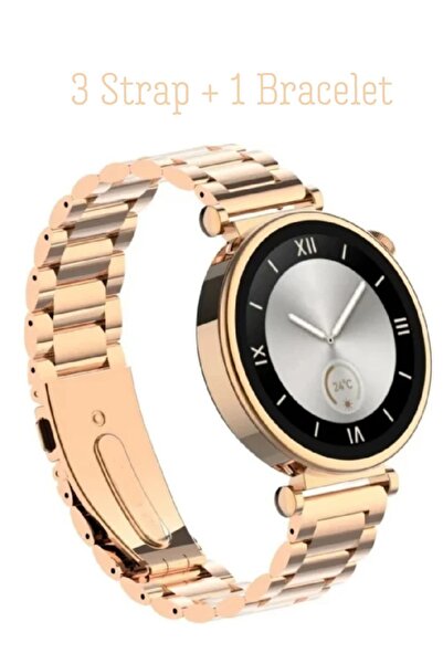 Wintoup Android&IphoneUyumlu Bileklik Hediyeli 41 Mm Amoled Ekran 3 Strap Akıllı Saat