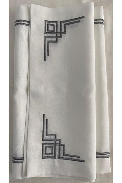 Vinezza Home Collection COLECȚII VİNEZZA HOME - Runner de in alb cu model