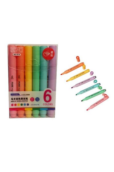 Maxx Pure Highlighter Pastel 6 Color Pack Set