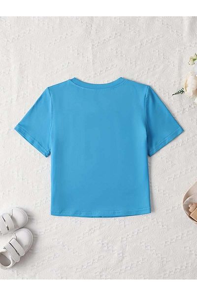 Touz Moda Bluză crop casual cu imprimeu stea