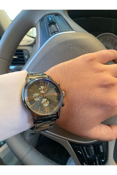 Spectrum Men's Wristwatch Steel Cord Steel Case No Fading Color Throwing