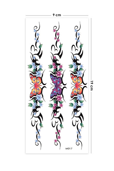 BP Tattoo Kelebek Desenli Geçici Dövme