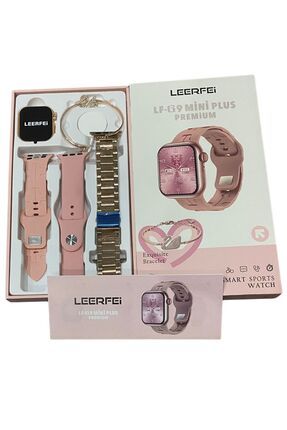 Wintoup Premium Seri G9 Mini Plus 3 Kordon Bileklik Hediyeli Bluetoothlu Rose Gold Kad n Ak ll Saat Fiyat Yorumlar Trendyol