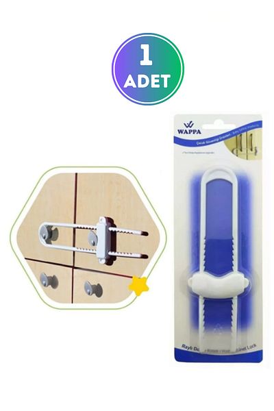 WAPPA 1 Piece Rail Baby and Child Safety Safety Lock - Cabinet Lock