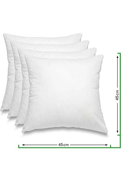 homeANDhome Throw Pillow Inner Cushion Fiber-Filled 43X43 350Gram 4 Pieces In...