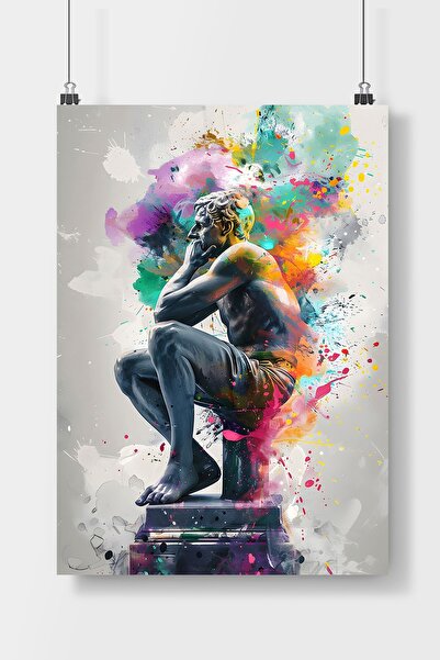 Luna Marissa Αφίσα "Ο άνθρωπος που σκέφτεται" Αφίσα τοίχου χωρίς πλαίσιο