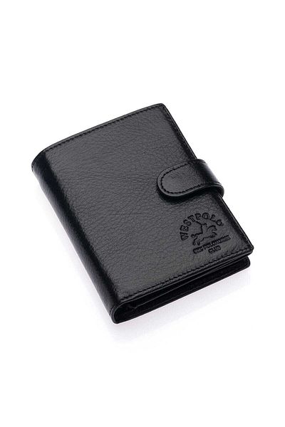 Westpolo Genuine Fluorine Leather Men's Wallet with Coin and Plenty of Card Holder Compartments
