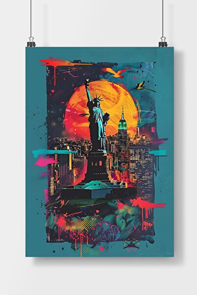 Luna Marissa Αφίσα Άγαλμα της Ελευθερίας Αφίσα τοίχου χωρίς πλαίσιο