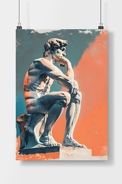 Luna Marissa Αφίσα "Ο άνθρωπος που σκέφτεται" Αφίσα τοίχου χωρίς πλαίσιο