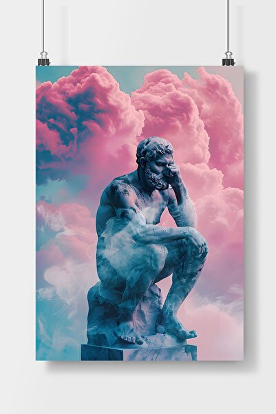 Luna Marissa Αφίσα "Ο άνθρωπος που σκέφτεται" Αφίσα τοίχου χωρίς πλαίσιο