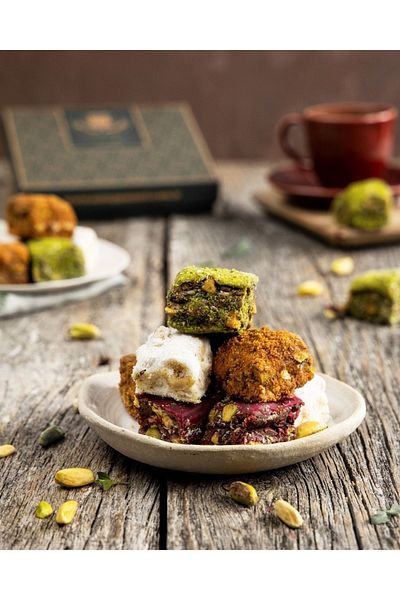 Antep Pazarı Turkish Delight-Mixed Special Baklava Turkish Delight - 475 Gr