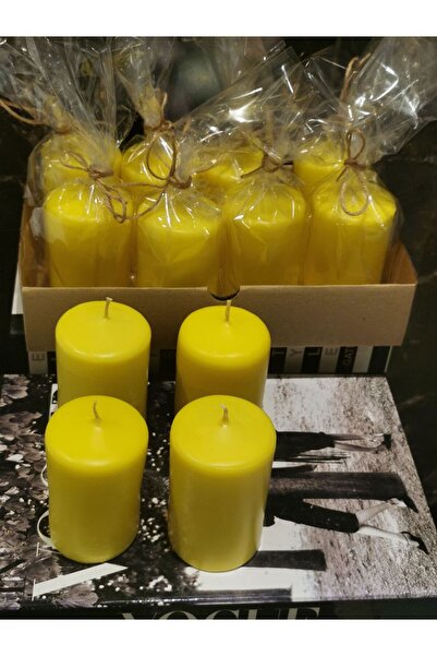 iv candles İV candles Citronella Sineksavar Limon Sarısı 4'lü Baton Mum