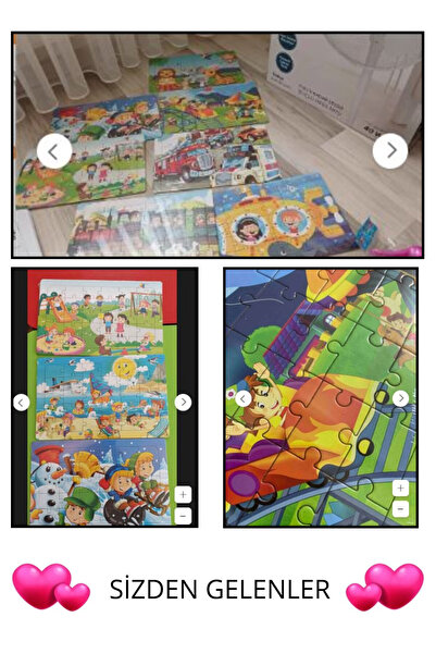 Schmülzer 8 adet  Çocuk Yapboz - Çocuk Puzzle 30 parçalı set