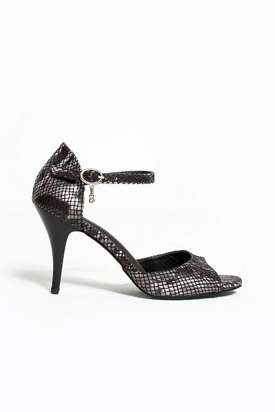 volarescarpe Tango Dance Shoes - Women'S, Closed Back, Genuine Suede Leather, Dance Black Snake
