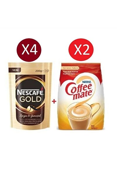 Nescafe Gold 200 Gr (4 Paket ) + Nestle Coffee Mate 500 Gr (2 Paket)