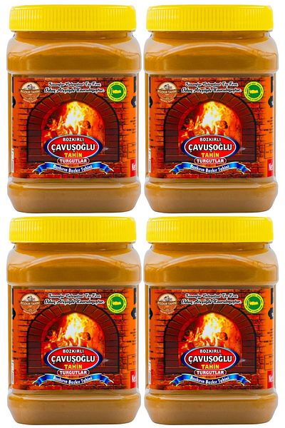 Bozkırlı Çavuşoğlu Wood Fire Steppe Tahini with Bran 4 Pack