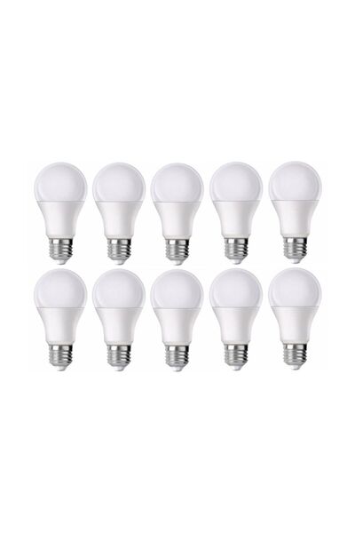 Noas 9w - Beyaz - E27 - 10lu - Tasarruflu Led Ampul 9w
