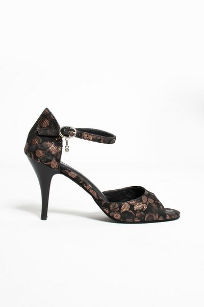 volarescarpe Women's Tango Dance Shoes - Handmade, Closed Back, Genuine Suede Leather Sole