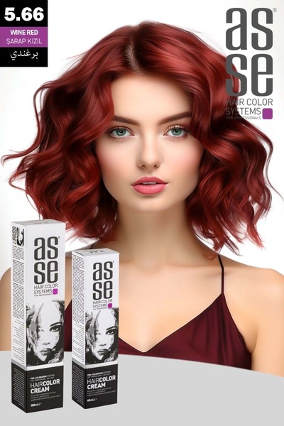asse 5.66 Şarap Kızıl - 60ml Tüp Boya
