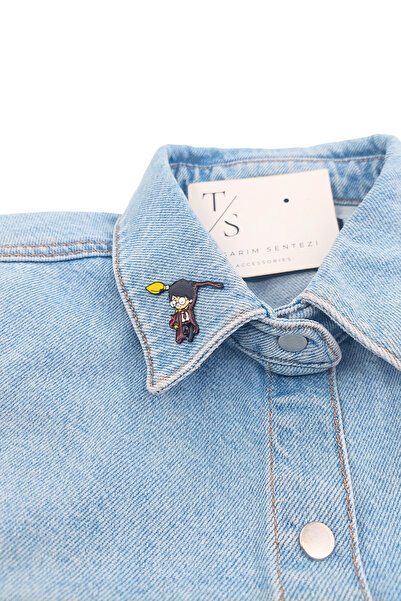 Tasarım Sentezi Rozet Metal Broş Yaka Okul Çantası Kıyafet Şapka Takı Aksesuar Harry Potter Çizgi Film Rosette