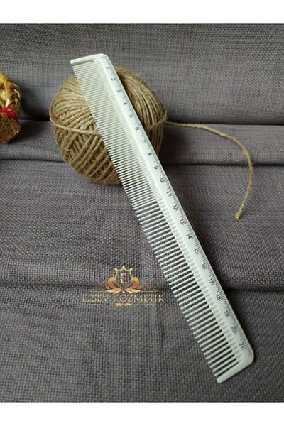 Nano Absolute Comb Ruler E-018 White Elsevkozmetik