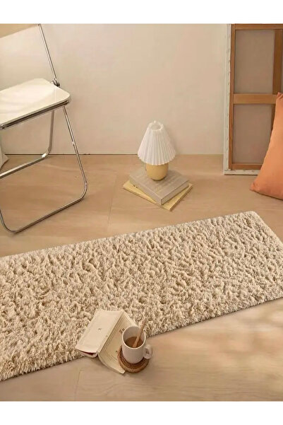 Rugby Home Sürpriz Ev Tekstil Vizon Renk Peluş Yıkanabilir Halı
