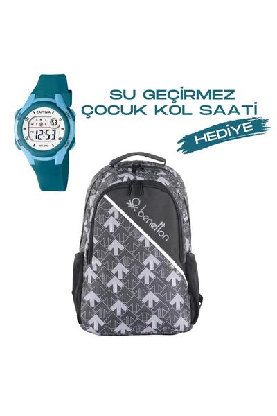 United Colors of Benetton حقيبة مدرسية للأطفال ذات سعة كبيرة من بينيتون - هدي...