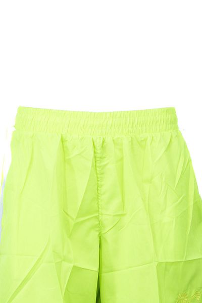 Ottoland Pantaloni scurți de baie brodați pentru femei - talie elastică, buzunare cu șireturi, țesătură confortabilă hidrofugă