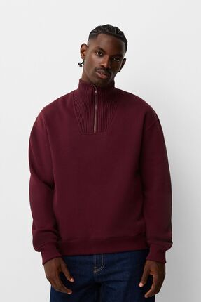 Bershka Fermuarl fitilli sweatshirt Fiyat Yorumlar Trendyol