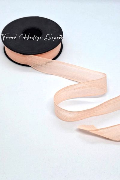 Trend Hediye Sepeti 20 Meters Linen Ribbon Nope - Dowry Chest, Wedding Candy Gift, 2.5 Cm