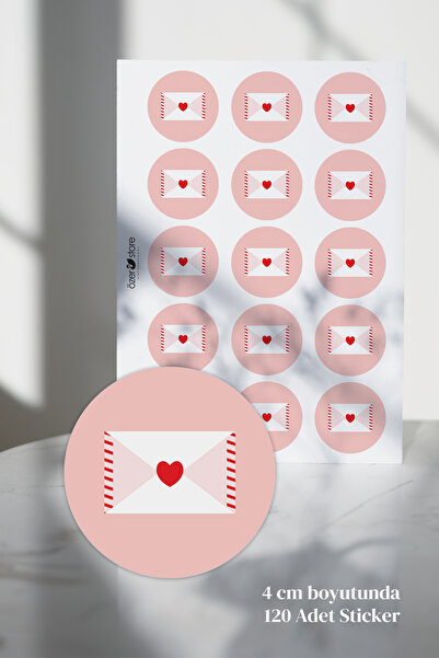 Özer Store 120 Adet Yuvarlak Yapışkanlı Ürün Paketleme Teşekkür Etiketi, Sticker