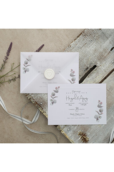 abcofis Düğün Davetiyesi Eko Polen Davetiye Baskılı 40385