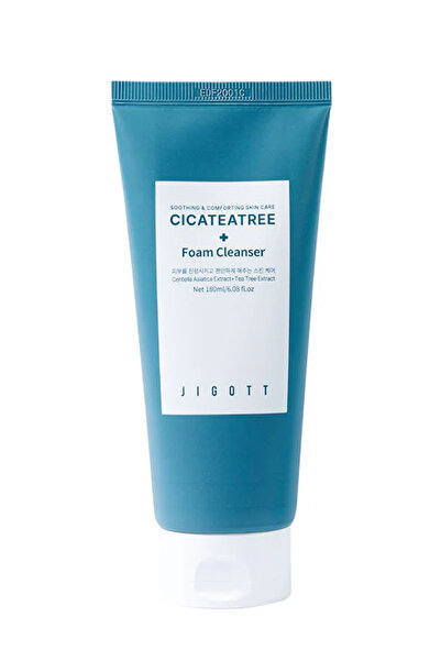 Jigott Cica ve Çay Ağacı İçeren Temizleme Köpüğü Jigott Cica Tea Tree Foam 180 ML