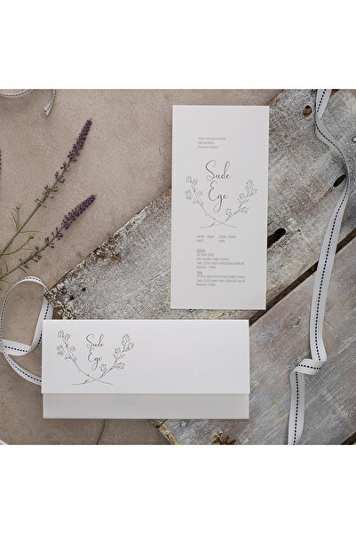 abcofis Düğün Davetiyesi Eko Polen Davetiye Baskılı 40312