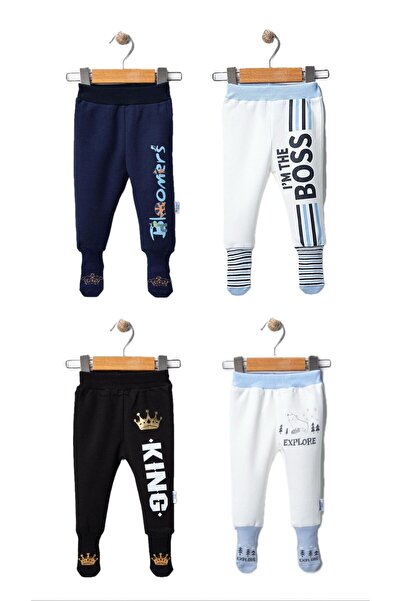 Bebek Çoraplı Pantolon 4'lü Set