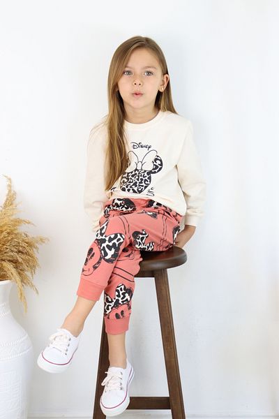 e-çocuk Minnie Mouse mintás lány szett - alsó és felső szett 0331-0332